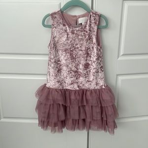 BCBG Girls pink ruffle dress